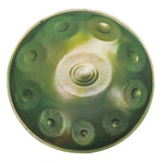 Handpan vert, gamme B2 mystic, frequence 432hz, frequence 440hz, hang drum